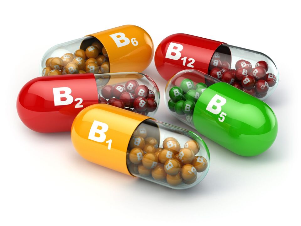 MiCardium sudėtyje yra B grupės vitaminų